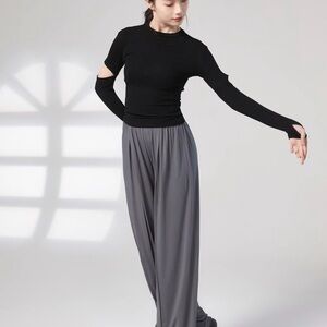 E18 Women's Dance Pants Yoga Pants Wide Leg Pants Ballet Dance Leggings Sports